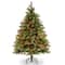 4.5 Ft. Pre-Lit Feel Real® Downswept Douglas Full Artificial Christmas Tree, Multicolor Lights